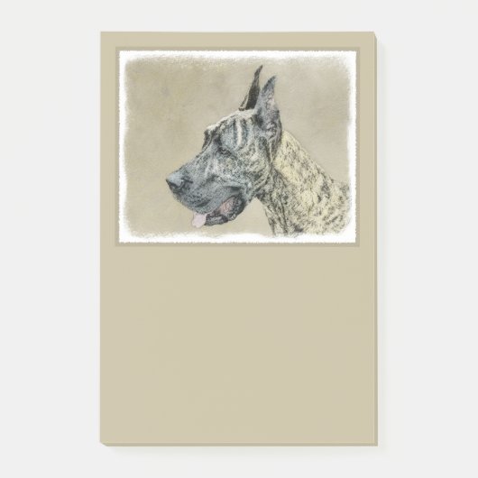 Great Dane (Brindle) schilderen - Oorspronkelijke  Post-it® Notes (Voorkant)