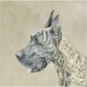 Great Dane (Brindle) schilderen - Oorspronkelijke Sticker (Voorkant)