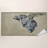 Great Dane (Brindle) schilderen - Oorspronkelijke  Strandlaken (Voorkant)