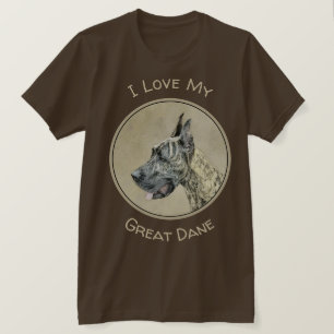 Great Dane (Brindle) schilderen - Oorspronkelijke T-shirt