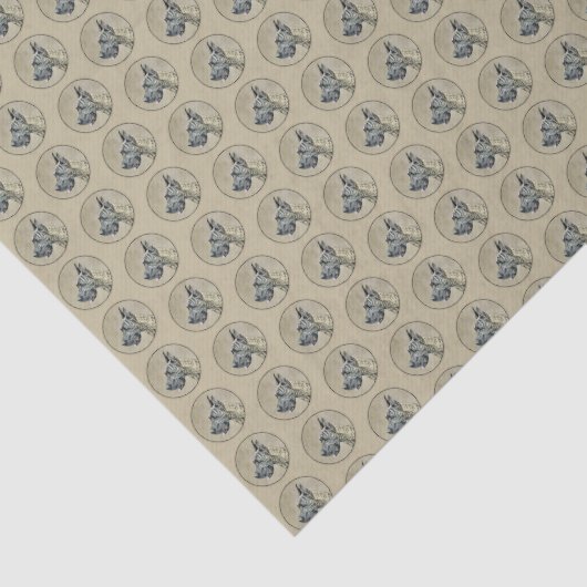 Great Dane (Brindle) schilderen - Oorspronkelijke  Tissuepapier (Detail)