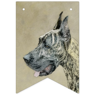 Great Dane (Brindle) schilderen - Oorspronkelijke  Vlaggetjes