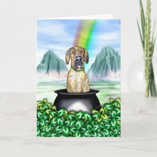 Great Dane Brindle UC Pot o Gold Kaart