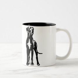 Great Dane Buddys Tweekleurige Koffiemok