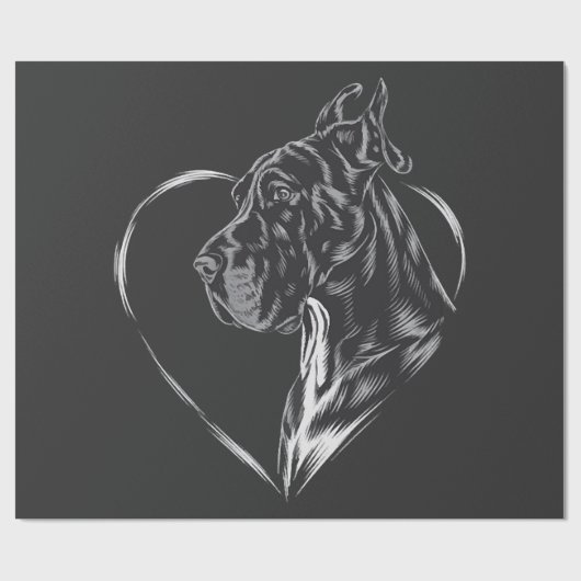 Great Dane Cadeaupapier (Vlak)