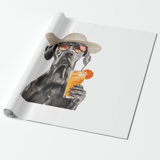 Great Dane Cadeaupapier (Uitgerold)