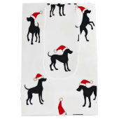 Great Dane-cadeaupapier Medium Cadeauzakje (Achterkant)