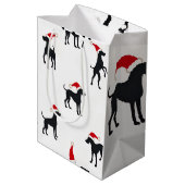 Great Dane-cadeaupapier Medium Cadeauzakje (Achterkant Gekanteld)