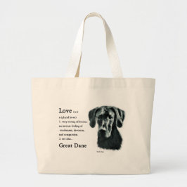Great Dane Cadeaus Grote Tote Bag