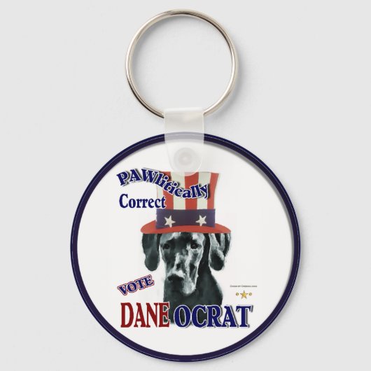 Great Dane Cadeaus Sleutelhanger (Voorkant)