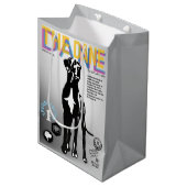 Great Dane-cadeautas Medium Cadeauzakje (Voorkant Gekanteld)