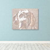 GREAT DANE CANVAS AFDRUK (Insitu (Houten vloer))
