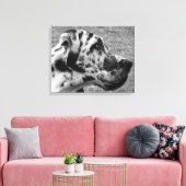 GREAT DANE CANVAS AFDRUK (Insitu (Woonkamer))