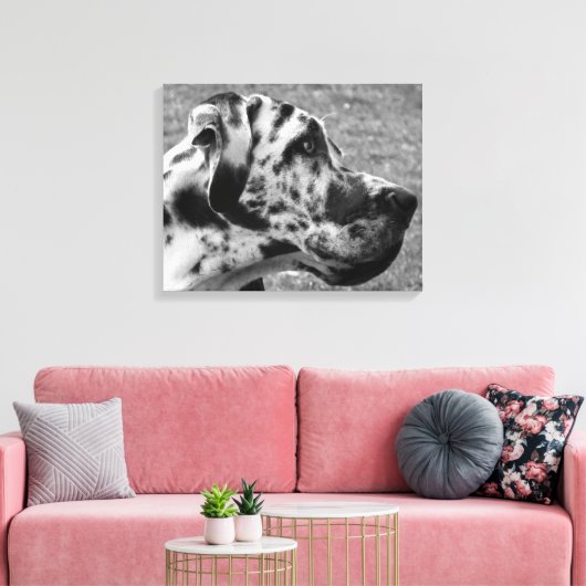GREAT DANE CANVAS AFDRUK (Insitu (Woonkamer))