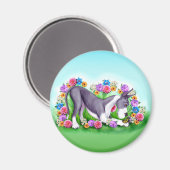Great Dane Chasing Butterflies Mantle Magneet (Voorkant / Achterkant)