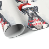 Great Dane CHRISTMAS  Cadeaupapier (Rol Hoek)