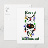 Great Dane Christmas Lights Feestdagenkaart (Voorkant / Achterkant)