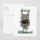 Great Dane Christmas Lights Feestdagenkaart (Voorkant / Achterkant)