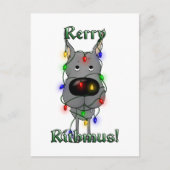 Great Dane Christmas Lights Feestdagenkaart (Voorkant)