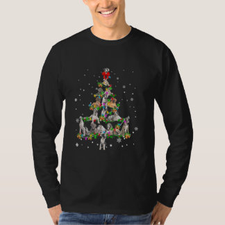Great Dane Christmas Lights Tree Decoration Dog T-shirt