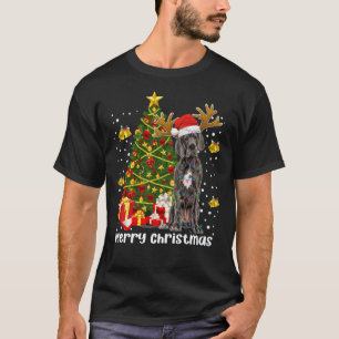 Great Dane Christmas Lights Tree Santa Xmas Pajama T-shirt