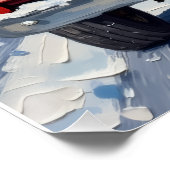 Great Dane Christmas Red Truck Holiday Perfect Poster (Hoek)