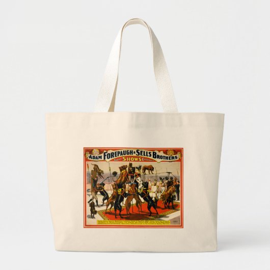 Great Dane Circus Show Grote Tote Bag (Voorkant)