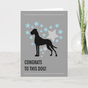 Great dane Congrats Kaart