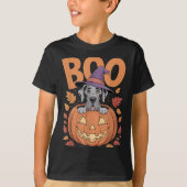 Great Dane Costume On Pumpkin Halloween Great Dane T-shirt (Voorkant)
