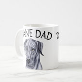 Great Dane Dad Blue UC Koffiemok (Voorkant links)