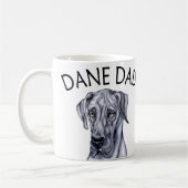 Great Dane Dad Blue UC Koffiemok (Links)