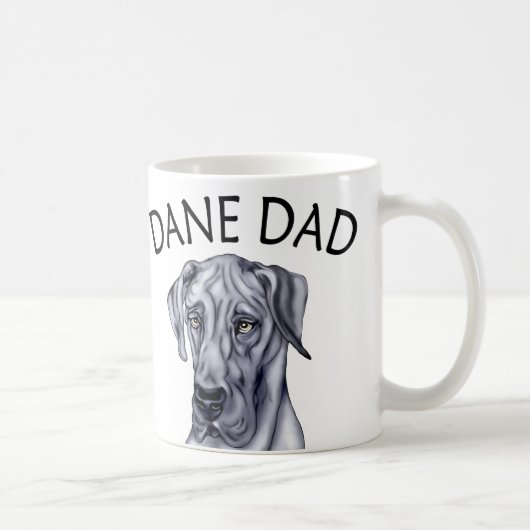 Great Dane Dad Blue UC Koffiemok (Rechts)