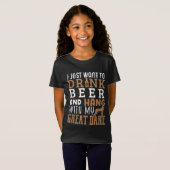 Great Dane Dad Funny Vaderdag Beer T-shirt (Voorkant volledig)