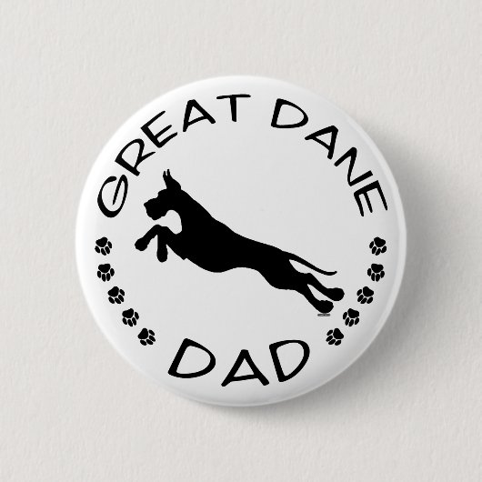 Great Dane Dad Jumper Ronde Button 5,7 Cm (Voorkant)