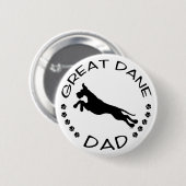 Great Dane Dad Jumper Ronde Button 5,7 Cm (Voorkant /achterkant)