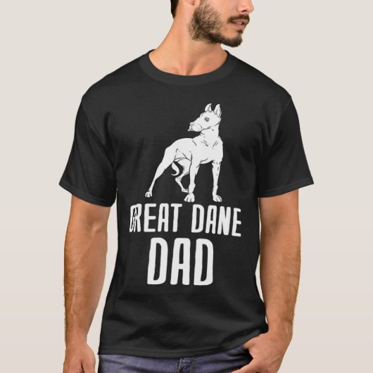 Great Dane Dad T-shirt (Voorkant)