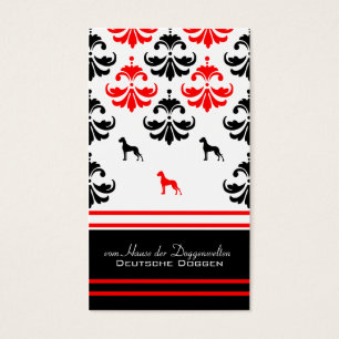 Great Dane Damast Visitekaartjes