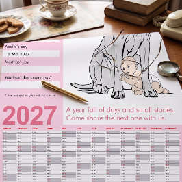 Great Dane De Verborgen Boodschap Kalender 2027 Poster