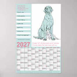 Great Dane De Verborgen Boodschap Kalender 2027 Poster