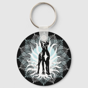 Great Dane dekhond Sleutelhanger