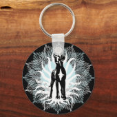Great Dane dekhond Sleutelhanger (Voorkant)