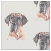Great Dane Dog Animal Portret Stof (Close Up)