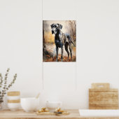 Great Dane Dog Art Print Poster (Keuken)