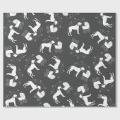 Great Dane Dog Baby shower Puppy Grey Cadeaupapier (Vlak)