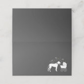 Great Dane Dog Baby shower Puppy Grey Plaatskaartje (Buitenkant ongevouwen)