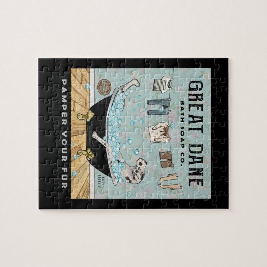 Great Dane Dog Bath Soap Company Legpuzzel (Horizontaal)