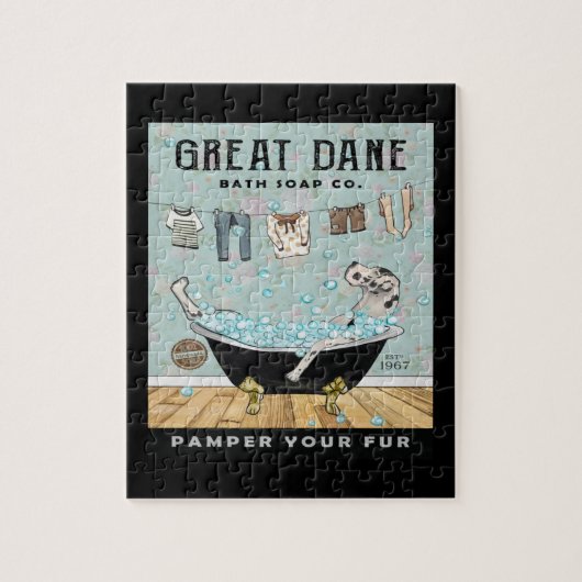 Great Dane Dog Bath Soap Company Legpuzzel (Verticaal)