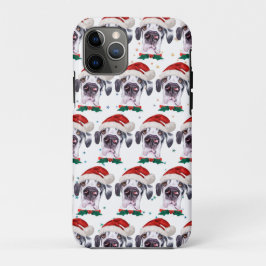 Great Dane Dog Breed Christmas Stars Case-Mate iPhone Case