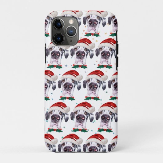 Great Dane Dog Breed Christmas Stars Case-Mate iPhone Case (Achterkant)