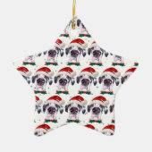 Great Dane Dog Breed Christmas Stars Keramisch Ornament (Voorkant)